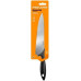 Кухонний ніж кухарський Fiskars Essential, 21.4см, нержавіюча сталь, пластик, чорний, пластик