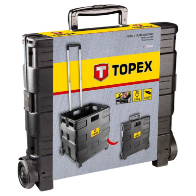 Topex Візок вантажний універсальний, складаний, ящик 37x42см, до 35кг