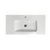 Раковина, умивальник Adamant FRATE, штучний камінь, прямокут., з отвором для змішувача, з отвором для переливу, 795x450x125мм, накладний, білий