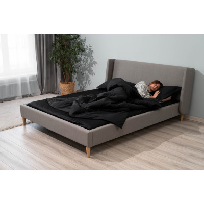 Простирадло ARDESTO Mix&Match Premium, 240x260см, 100% бавовна, сатин, чорний