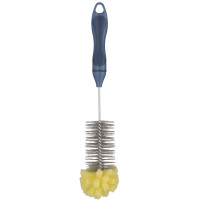 Щітка для миття пляшок з губкою ARDESTO Solid 34х5см, пластик, блакитний