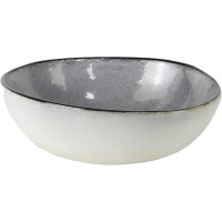 Салатник Ardesto Daiano, 700мл, 17см, порцеляна, сірий