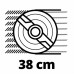 Газонокосарка акумуляторна Einhell RASARRO 36/38 PXC 18В акб 2х4А·год 38см 45л 15.5кг (3413180)