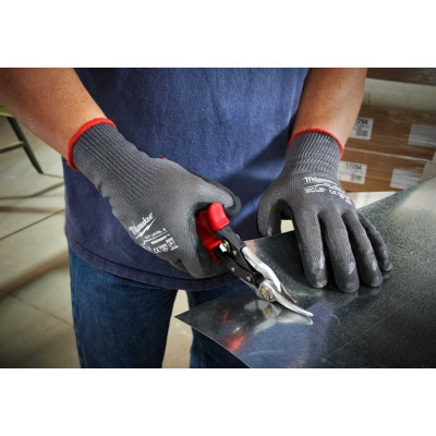 Рукавички робочі Milwaukee, нітрилове покриття, smartswipe, р.11, сірий