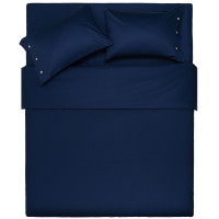 Комплект постільної білизни 2.0сп ARDESTO Mix&Match, підковдра 200х220см, простирадло 240х260см, наволочки (2) 50х70см, 100% бавовна, сатин, синій