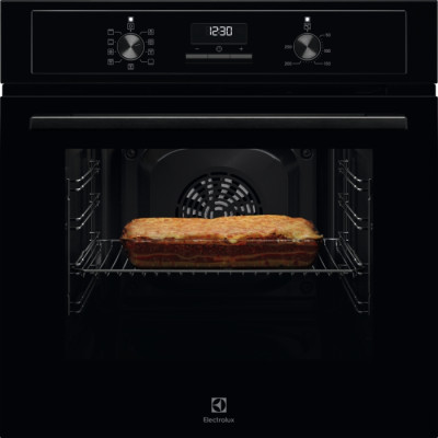 Духова шафа Electrolux електрична, 65л, A, дисплей, конвекція, чорний