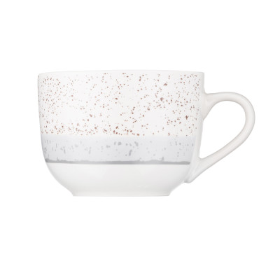 ARDESTO Чашка Siena, 500мл, порцеляна, біло-сірий ARDESTO Чашка Siena, 500мл, порцеляна, біло-сірий