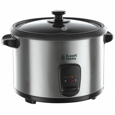 Рисоварка Russell Hobbs Cook&Home, чаша-1.8л, електронне керув., нерж. сталь, чорний (19750-56)