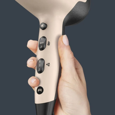 Фен Rowenta Renew, 2100Вт, 3 режими, дифузор, іоніз-я, хол. обдув, коричнево-чорний Фен Rowenta Renew, 2100Вт, 3 режими, дифузор, іоніз-я, хол. обдув, коричнево-чорний