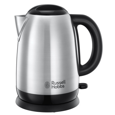 Електрочайник Russell Hobbs Adventure 1.7л, метал, сріблясто-чорний