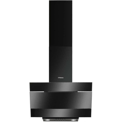 Витяжка Hansa похила, скло+метал, 60см, 280м.куб/год., чорний метал