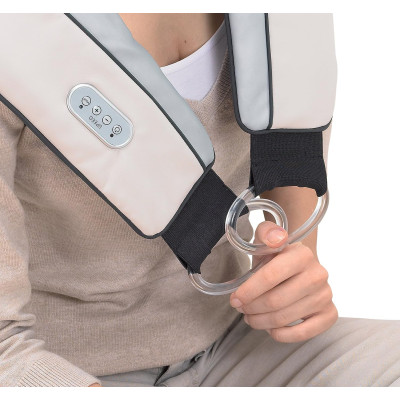 Масажер Beurer для шиї, від мережі, сіро-бежевий