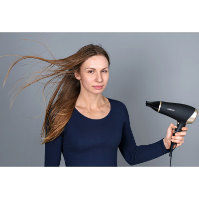 Фен ARDESTO Gemini HD-522, 1800-2200Вт, 2 швидкості, 3 темпер. режими , функція Cool Shot, чорний