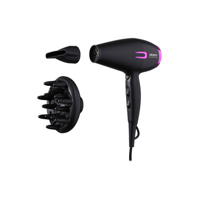 Фен ARDESTO Violet PRO HD-Y221PRO ,1750-2100Вт, 2 швидкості, 3 темп.режими, дифузор, чорний