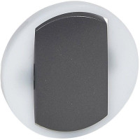 Лицьова панель 1-клавішного вимикача з кільцевою підсвіткою Legrand Celiane, графіт