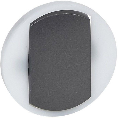 Лицьова панель 1-клавішного вимикача з кільцевою підсвіткою Legrand Celiane, графіт