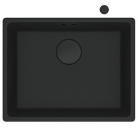Мийка кухонна Franke Maris, фраграніт, прямокутник, без крила, 553х433х200мм, чаша - 1, універсальна, MRG 110-52, чорний матовий (+вентиль) Мийка кухонна Franke Maris, фраграніт, прямокутник, без крила, 553х433х200мм, чаша - 1, універсальна, MRG 110-52, чорний матовий (+вентиль)