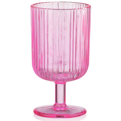 Набір келихів ARDESTO 300мл, 2шт, скло, рожевий Набір келихів ARDESTO 300мл, 2шт, скло, рожевий