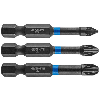 Graphite Біти ударні, набір 3шт, 1/4 Graphite Біти ударні, набір 3шт, 1/4