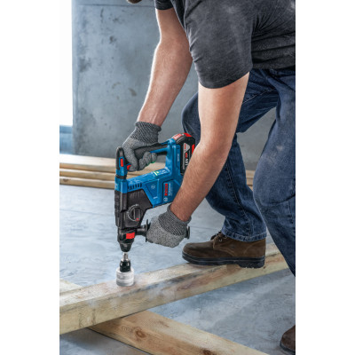 Bosch Перфоратор GBH 187-LI Professional акумуляторний, 2*18 В 5 Аг, SDS-Plus, 2.4 Дж, 980 об/хв, кейс, 2.9 кг