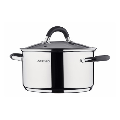 Набір посуду ARDESTO Gemini Salerno, 6 предметів, нержавіюча сталь, силікон Набір посуду ARDESTO Gemini Salerno, 6 предметів, нержавіюча сталь, силікон