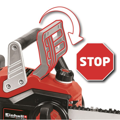 Пила цепная аккумуляторная Einhell GP-LC 36/35 Li-Solo 18В PXC шина 35см бесщеточная 15м/с 3.79кг без АКБ и ЗУ (4501780)