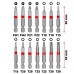 Einhell Біти, набір 42шт, HEX, PH, PZ, Torx, 50мм, кейс