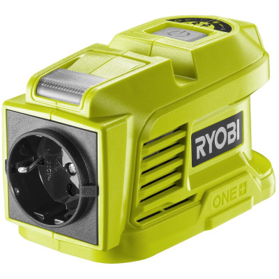 Инвертор напряжения аккумуляторный Ryobi ONE+ RY18BI150A-0, 220 Вольт, 150Вт/300Вт пиковая, (без АКБ и ЗУ)
