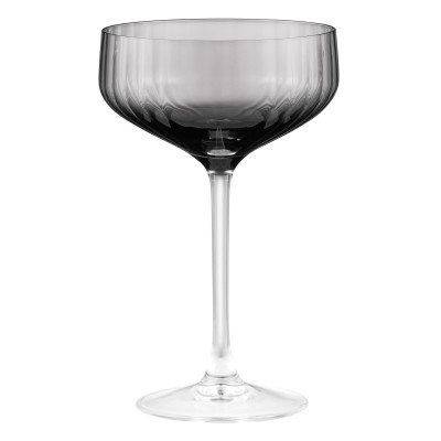 Набір келихів для шампанського ARDESTO Black Mars Alcor 330мл, 2шт, скло, сірий