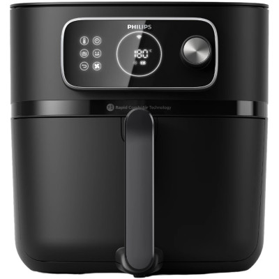 Мультипіч Philips Ovi Combi Connected, 2200Вт, чаша-8.3л, механічне керув., 22 авто. програм, пластик, чорний Мультипіч Philips Ovi Combi Connected, 2200Вт, чаша-8.3л, механічне керув., 22 авто. програм, пластик, чорний