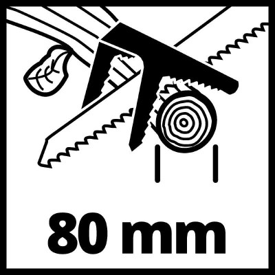 Пила шабельна акумуляторна Einhell GE-GS 18/150 Li Kit 18В акб 1х2.5А·год пропил 100/80мм хід 20мм ЗП 1.28кг