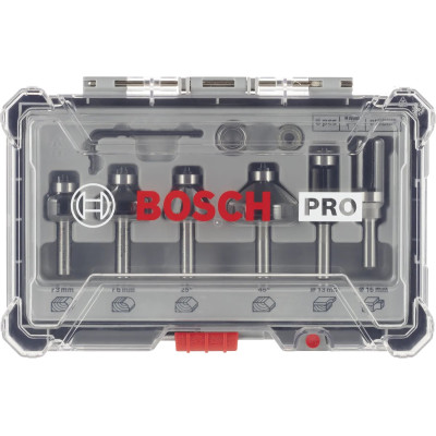 Набір кромкових фасонних фрез Bosch Professional 8мм 6шт