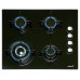 Cata Варильна поверхня газова на склі, 60см, CHI 6031 BK, чорний