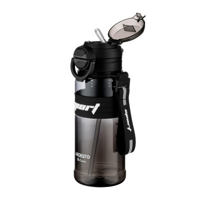 Пляшка для води ARDESTO Urban 850мл, пластик, чорний Пляшка для води ARDESTO Urban 850мл, пластик, чорний