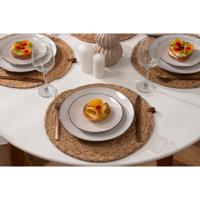 Килимок сервірувальний ARDESTO, 38см, соломка, кругла