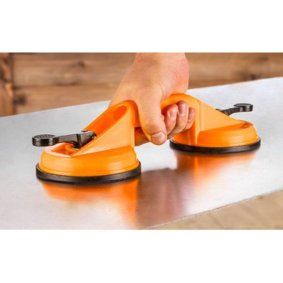 Присоска вакуумна Neo Tools, подвійна,, пластиковий корпус, діаметр 120мм, 80кг Присоска вакуумна Neo Tools, подвійна,, пластиковий корпус, діаметр 120мм, 80кг