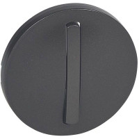 Лицьова панель slim вимикача 1-клавішного Legrand Celiane, графіт