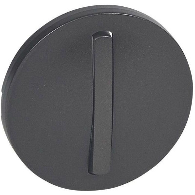 Лицьова панель slim вимикача 1-клавішного Legrand Celiane, графіт