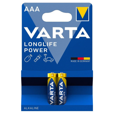 Батарейка Varta Longlife Power лужна AAA блістер, 2 шт