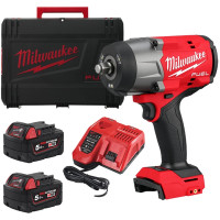 Гайковерт ударний акумуляторний Milwaukee M18 FHIW2F12-502X 18В АКБ 2х5А·год 0-2000об/хв 2034Нм 1/2