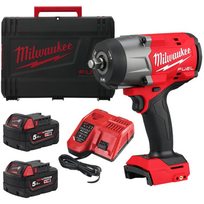 Гайковерт ударний акумуляторний Milwaukee M18 FHIW2F12-502X 18В АКБ 2х5А·год 0-2000об/хв 2034Нм 1/2 Гайковерт ударний акумуляторний Milwaukee M18 FHIW2F12-502X 18В АКБ 2х5А·год 0-2000об/хв 2034Нм 1/2