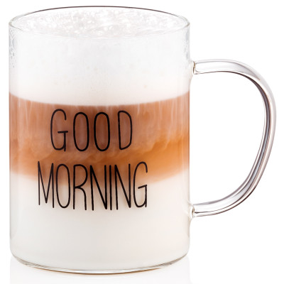 Набор чашек с ручками Ardesto Good Morning , 420мл, 2шт, боросиликатное стекло, прозрачный Набор чашек с ручками Ardesto Good Morning , 420мл, 2шт, боросиликатное стекло, прозрачный