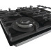 Варильна поверхня Gorenje газова на склі, 60см, чавун, чорний