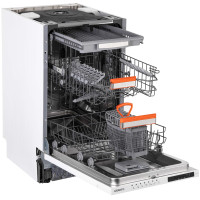 Посудомоечная машина ARDESTO встраиваемая, 10 компл., А++, 45см, дисплей, 3-я корзина, белый