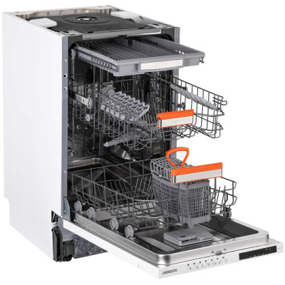 Посудомоечная машина ARDESTO встраиваемая, 10 компл., А++, 45см, дисплей, 3-я корзина, белый