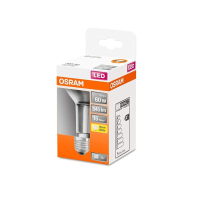 Лампа OSRAM LED E27 4.3Вт 2700К 350Лм R63 STAR