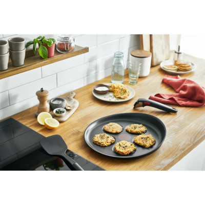 Tefal Сковорода Ingenio Unlimited, для оладок, 27см, литий алюміній Tefal Сковорода Ingenio Unlimited, для оладок, 27см, литий алюміній
