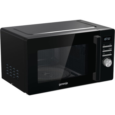 Микроволновая печь Gorenje, 23л, электр. рулев., 800Вт, гриль, дисплей, черный Микроволновая печь Gorenje, 23л, электр. рулев., 800Вт, гриль, дисплей, черный
