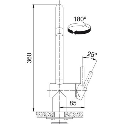 Змішувач для кухні Franke Atlas Neo J, довж.виливу - 183мм, поворотний, 1+аератор, нерж Змішувач для кухні Franke Atlas Neo J, довж.виливу - 183мм, поворотний, 1+аератор, нерж
