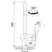 Змішувач для кухні Franke Atlas Neo J, довж.виливу - 183мм, поворотний, 1+аератор, нерж Змішувач для кухні Franke Atlas Neo J, довж.виливу - 183мм, поворотний, 1+аератор, нерж